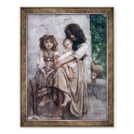 Tablou inramat - Antoine Auguste Ernest Herbert - Fetele tinere ale lui Ischia - - Roveli