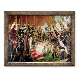 Tablou inramat - Jacques Louis David - Distributia Standardelor Eagle, 5 decembrie 1804, detaliu al purtatorilor standard - - Roveli