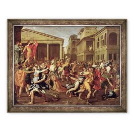 Tablou inramat - Nicolas Poussin - Violul Sabinelor - - Roveli
