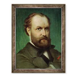 Tablou inramat - Scoala franceza - Portretul lui Charles Gounod 1818-93 - - Roveli