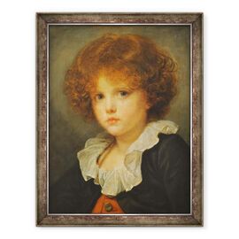 Tablou inramat - Jean Baptiste Greuze - Baiat intr-o vesta rosie - - Roveli