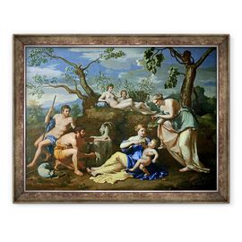 Tablou inramat - Nicolas Poussin - Hranirea copilului Jupiter - - Roveli
