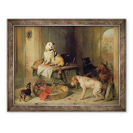 Tablou inramat - Edwin Landseer - Un Jack in birou - - Roveli