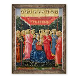Tablou inramat - Fra Angelico - Fecioara si Pruncul cu ingeri - - Roveli