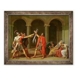 Tablou inramat - Jacques Louis David - Juramantul lui Horatii I - - Roveli