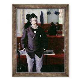 Tablou inramat - Gustave Caillebotte - La cafenea, Rouen - - Roveli