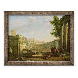 Tablou inramat - Claude Lorrain - Vedere de Campo Vaccino, Roma - - Roveli
