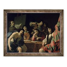Tablou inramat - Eustache Le Sueur - Reuniunea artistului - - Roveli