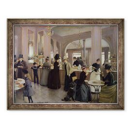 Tablou inramat - Jean Beraud - La Patisserie Gloppe, Champs Elysees, Paris - - Roveli