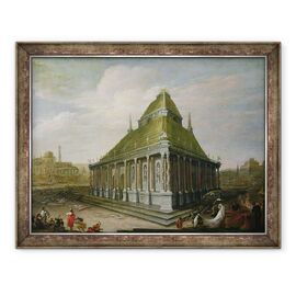 Tablou inramat - Wilhelm van Ehrenberg - Cele sapte Minuni ale Lumii, Mausoleul de la Halicarnassus - - Roveli