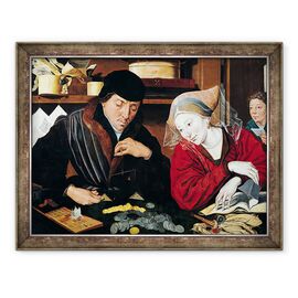 Tablou inramat - Marinus van Reymerswaele - Colectorul de taxe - - Roveli