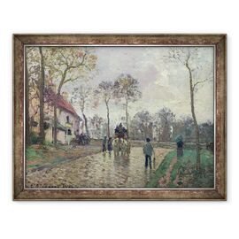 Tablou inramat - Camille Pissarro - Antrenorul catre Louveciennes - - Roveli