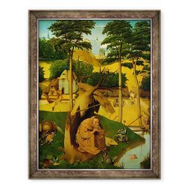 Tablou inramat - Hieronymus Bosch - Tentatia Sfantului Anton I - - Roveli