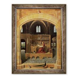 Tablou inramat - Antonello da Messina - Sfantul Jerome in studiul sau - - Roveli