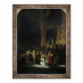 Tablou inramat - Rembrandt Harmensz van Rijn - Femeia luata in adulter - - Roveli
