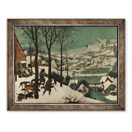 Tablou inramat - Pieter Bruegel the Elder - Vanatori in zapada iarna - - Roveli