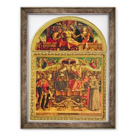 Tablou inramat - Carlo Crivelli - incoronarea Fecioarei altar - - Roveli