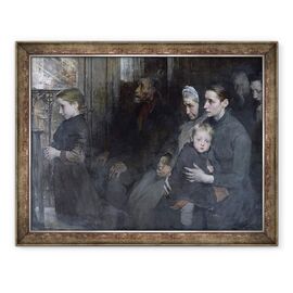 Tablou inramat - Henri Jules Jean Geoffroy - Demisionat la lotul lor - - Roveli