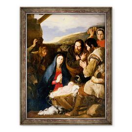 Tablou inramat - Jusepe de Ribera - Adorarea Pastorilor - - Roveli