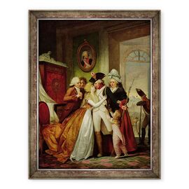 Tablou inramat - Francois Louis Joseph Watteau - Plecarea voluntarilor - - Roveli