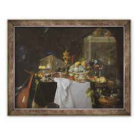 Tablou inramat - Jan Davidsz de Heem - Un tabel de deserturi - - Roveli