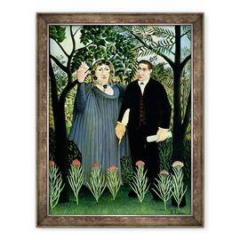 Tablou inramat - Henri J.F. Rousseau - Muza care inspira poetul - - Roveli