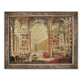 Tablou inramat - Giovanni Paolo Pannini - Galeria Cardinalului Silvio Valenti-Gonzaga din Roma - - Roveli