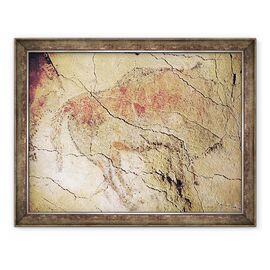 Tablou inramat - Prehistoric - Bizon din pesterile din Altamira - - Roveli
