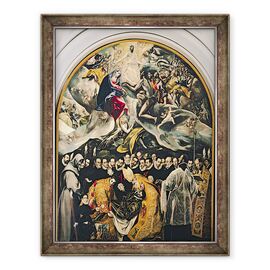 Tablou inramat - El Greco - inmormantarea contelui Orgaz, dintr-o legenda din 1323 - - Roveli