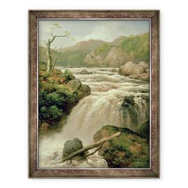Tablou inramat - James Burrell Smith - Cascada pe raul Neath, sudul tarii Galilor - - Roveli