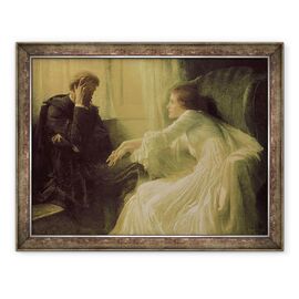 Tablou inramat - Frank Dicksee - Marturisirea - - Roveli