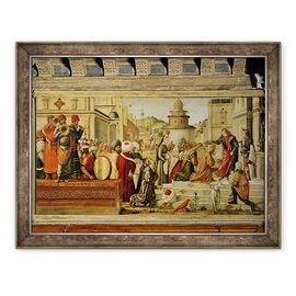 Tablou inramat - Vittore Carpaccio - Sfantul Gheorghe Botezand neamurile - - Roveli