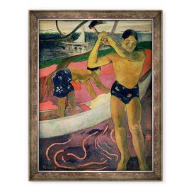 Tablou inramat - Paul Gauguin - Omul cu un topor - - Roveli