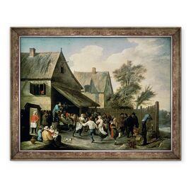 Tablou inramat - David Teniers the Younger - Un dans country - - Roveli