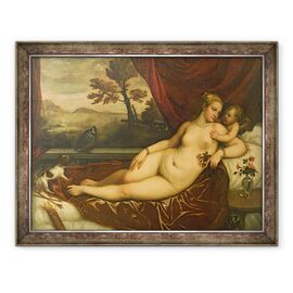 Tablou inramat - Titian - Venus si Cupidon - - Roveli
