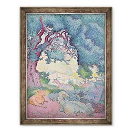 Tablou inramat - Henri-Edmond Cross - Peisaj cu capre - - Roveli
