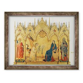 Tablou inramat - Simone Martini - Buna Vestire cu doi sfinti si patru profeti - - Roveli