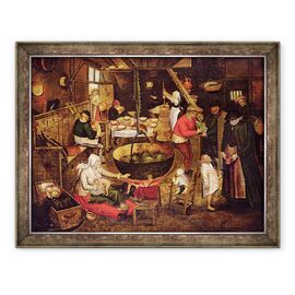 Tablou inramat - Pieter Bruegel the Elder - Kitchen Interior - - Roveli