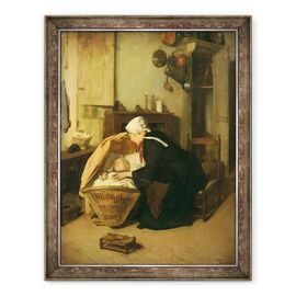 Tablou inramat - Jacques Gustave Hamelin - Tanara Mama - - Roveli