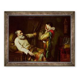 Tablou inramat - Claude Jacquand - Ultimele momente ale lui Cristofor Columb 1450-1506 1870 - - Roveli