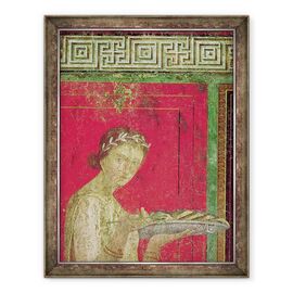Tablou inramat - Roman - Detaliu al initiatului, de la scena catehismului, Zidul de Nord, Oecus 5 - - Roveli