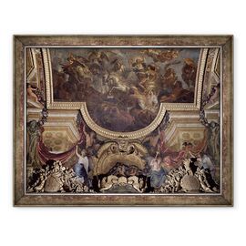 Tablou inramat - Charles Le Brun - Pasajul pe Rin in prezenta dusmanilor 1672 - - Roveli