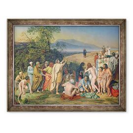 Tablou inramat - Aleksandr Andreevich Ivanov - Aparitia lui Hristos fata de popor Aparitia lui Mesia 1837-57 - - Roveli