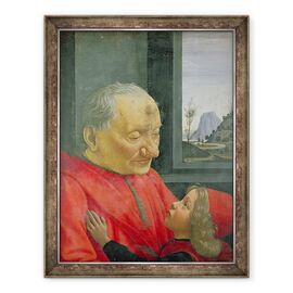 Tablou inramat - Domenico Ghirlandaio - Un Batran si un Baiat - - Roveli