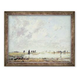 Tablou inramat - Eugene Louis Boudin - Mareea scazuta la Etaples - - Roveli