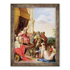 Tablou inramat - Frans Francken the Elder - Solomon si regina din Seba - - Roveli