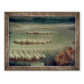 Tablou inramat - Luca Cambiaso - Batalia de la Lepanto - - Roveli