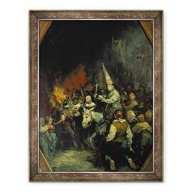 Tablou inramat - Eugenio Lucas Velazquez - Blestemat de Inchizitie - - Roveli