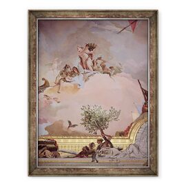 Tablou inramat - Giovanni Battista Tiepolo - Gloria Spaniei IV, din tavanul camerei tronului - - Roveli