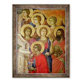 Tablou inramat - Duccio di Buoninsegna - Maesta, Detaliile Sfintilor, inclusiv Sfantul Ioan Botezatorul - - Roveli